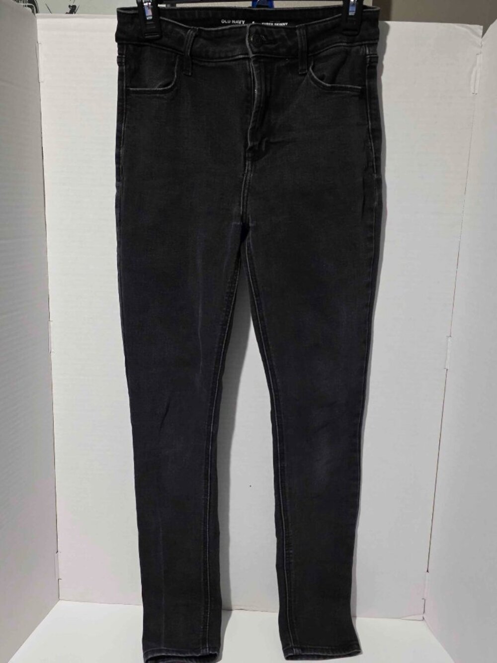 Old Navy Wow Straight High Rise Black Petite Jeans Women's Sz 6